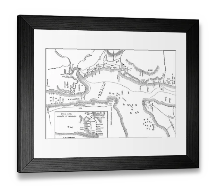 Framed Print : The Battle of the Plains of Abraham