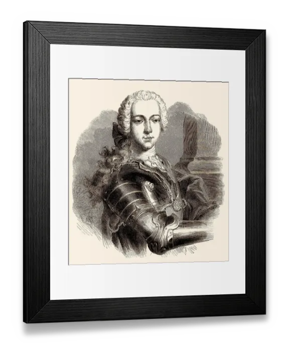 Framed Print : Charles Edward Stuart, Bonnie Prince Charlie Framed Print : Charles Edward Stuart, Bonnie Prince Charlie