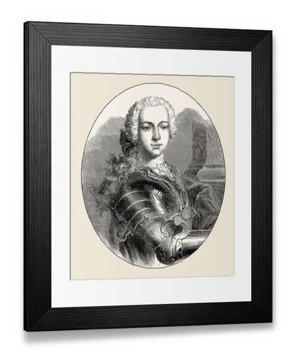 Framed Print : Charles Edward Stuart, Bonnie Prince Charlie