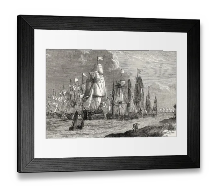 Framed Print : The French Navy before Grenada