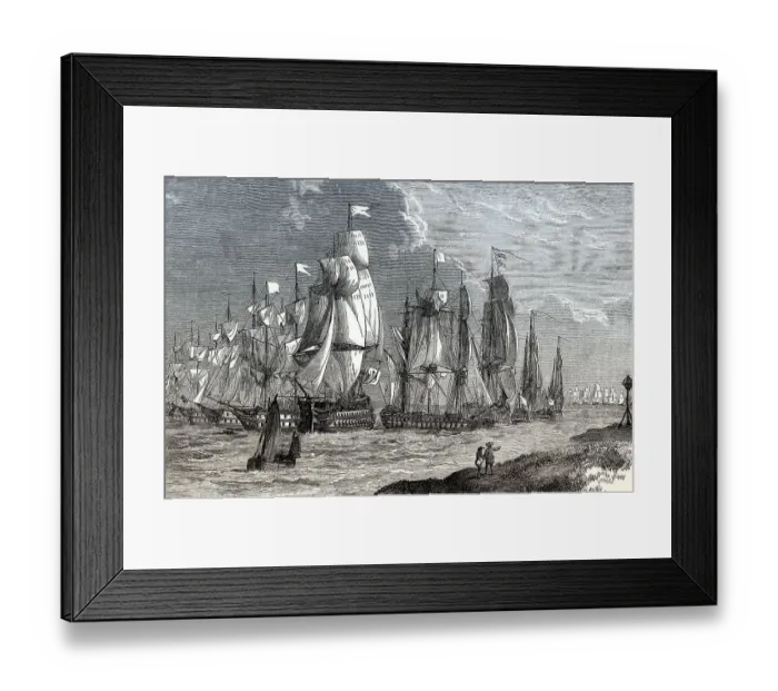 Framed Print : The French Navy before Grenada
