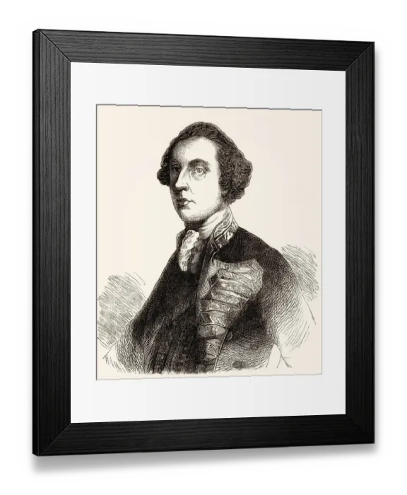 Framed Print : Admiral George Brydges Rodney, 1st Baron Rodney Framed Print : Admiral George Brydges Rodney, 1st Baron Rodney