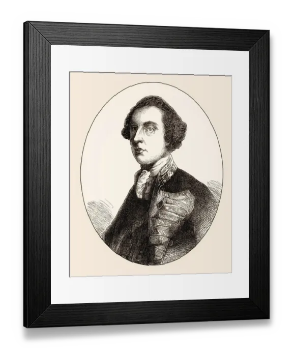 Framed Print : Admiral George Brydges Rodney, 1st Baron Rodney