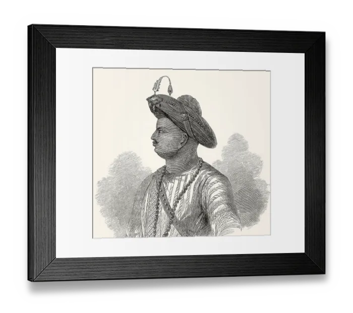 Framed Print : Tipu Sultan, Tiger of Mysore, 1750 - 1799