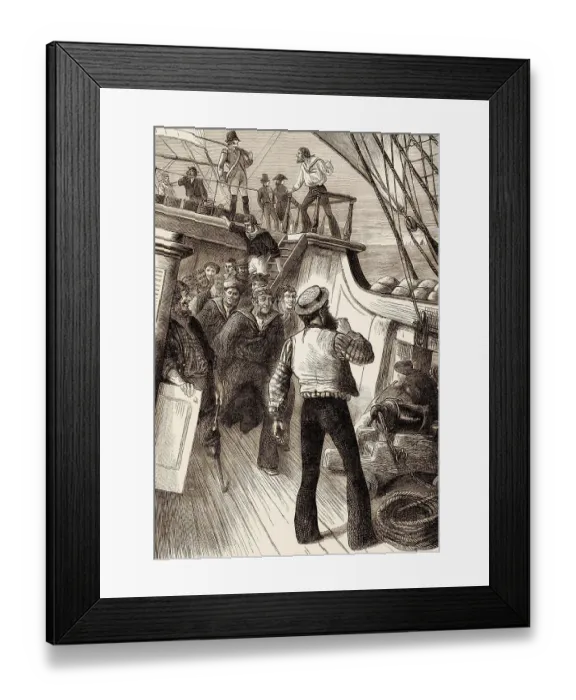 Framed Print : Before the Battle of Ushant on 27 July 1778 Framed Print : Before the Battle of Ushant on 27 July 1778