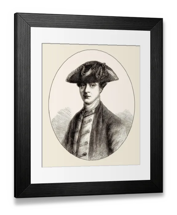 Framed Print : Admiral of the Fleet Richard Howe