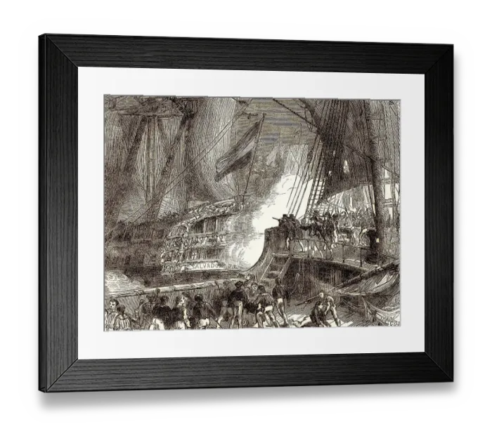 Framed Print : The Battle of Cape St. Vincent Framed Print : The Battle of Cape St. Vincent