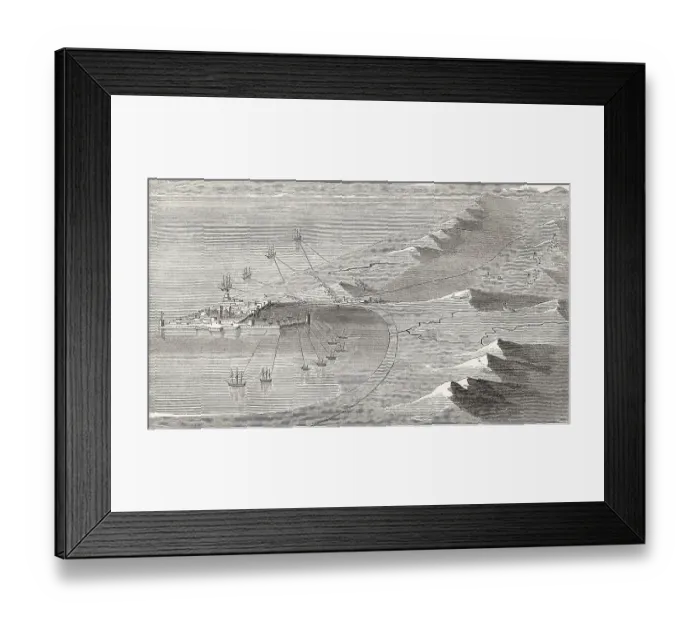 Framed Print : Plan of the Siege of Acre, 1799 Framed Print : Plan of the Siege of Acre, 1799