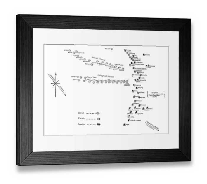 Framed Print : Battle of Trafalgar, 21 October 1805 Framed Print : Battle of Trafalgar, 21 October 1805