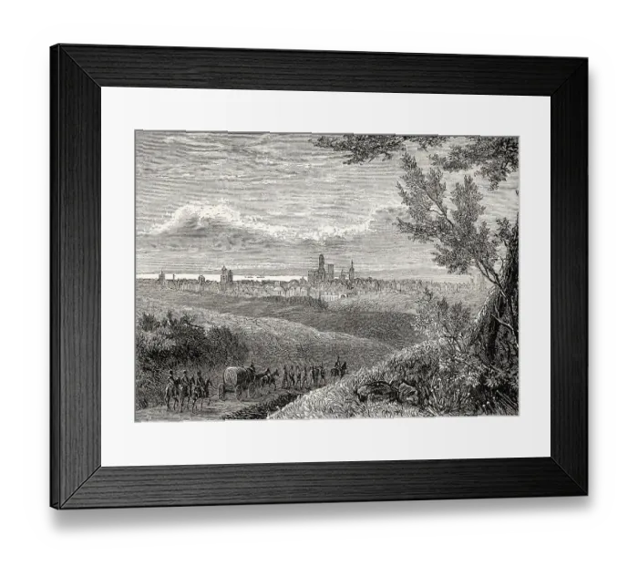 Framed Print : Historical view of GdaNsk, Poland Framed Print : Historical view of GdaNsk, Poland