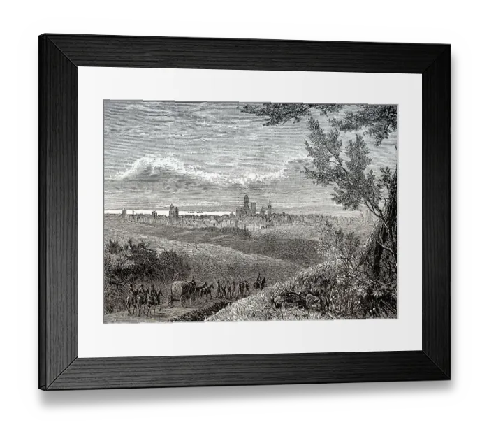 Framed Print : Historical view of GdaNsk, Poland Framed Print : Historical view of GdaNsk, Poland