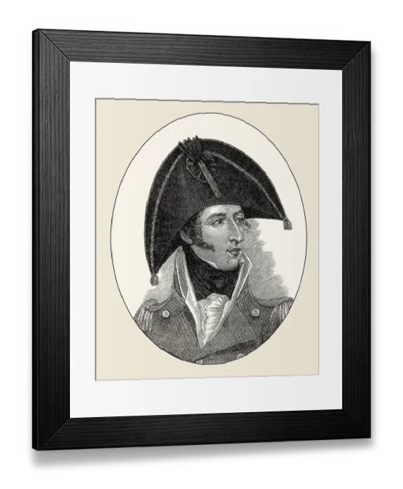 Framed Print : Admiral Thomas Cochrane, 10th Earl of Dundonald Framed Print : Admiral Thomas Cochrane, 10th Earl of Dundonald