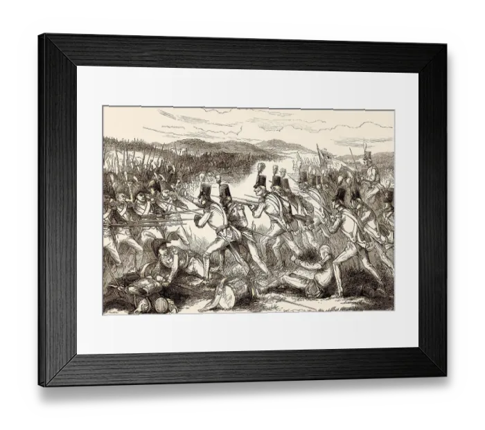 Framed Print : The Battle of Maida, Calabria, Napoleonic Wars