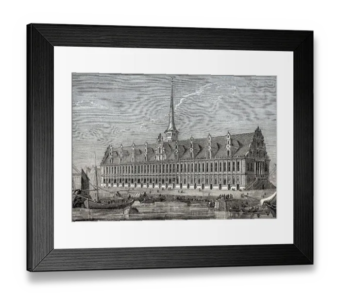 Framed Print : Historical view of the Copenhagen Stock Exchange Framed Print : Historical view of the Copenhagen Stock Exchange