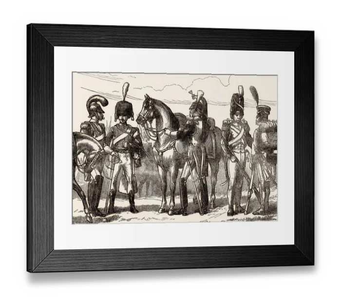 Framed Print : French military uniforms, 1811 Framed Print : French military uniforms, 1811