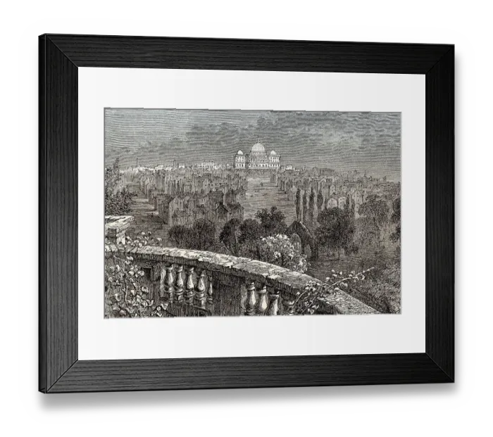 Framed Print : View from the White House to the original Capitol building completed in 1800 Framed Print : View from the White House to the original Capitol building completed in 1800