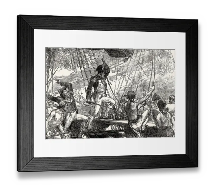 Framed Print : The British boarding USS Argus Framed Print : The British boarding USS Argus