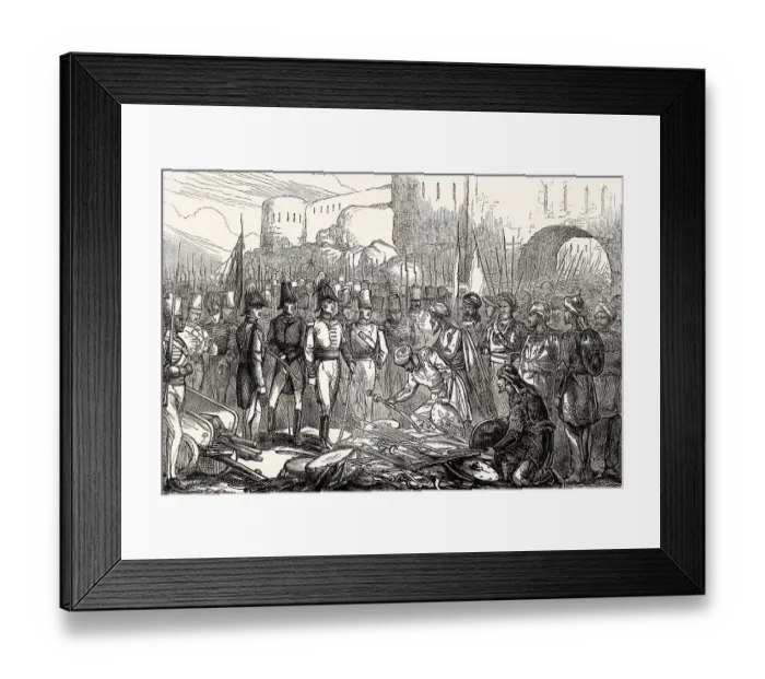 Framed Print : Surrender of Asirgarh Fort, Third Anglo-Maratha War Framed Print : Surrender of Asirgarh Fort, Third Anglo-Maratha War