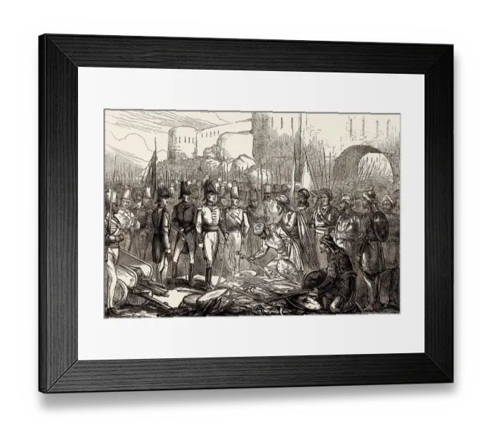 Framed Print : Surrender of Asirgarh Fort, Third Anglo-Maratha War Framed Print : Surrender of Asirgarh Fort, Third Anglo-Maratha War