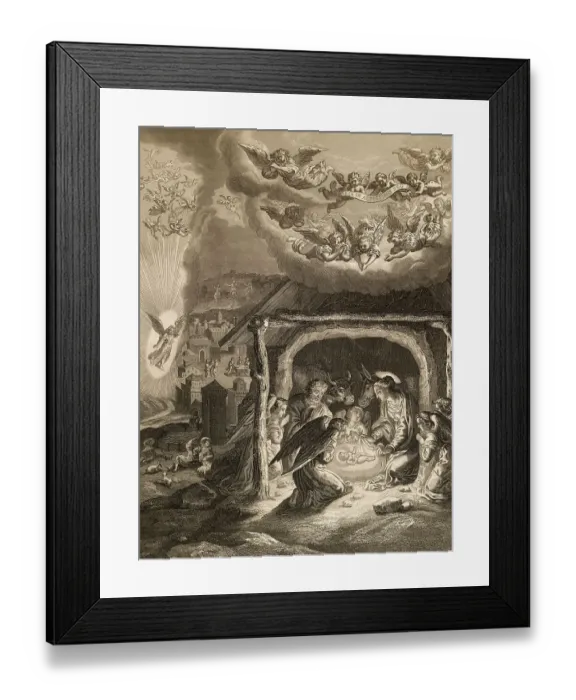 Framed Print : The Birth of Jesus Christ, 1853 Framed Print : The Birth of Jesus Christ, 1853
