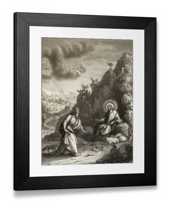 Framed Print : The temptation of Christ, Judaean Desert Framed Print : The temptation of Christ, Judaean Desert