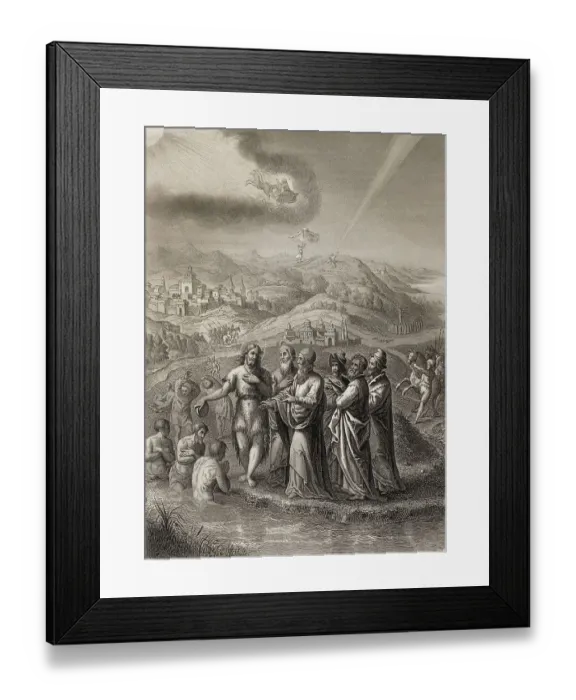 Framed Print : The Jews sent priests and Levites from Jerusalem to ask John the Baptist Framed Print : The Jews sent priests and Levites from Jerusalem to ask John the Baptist