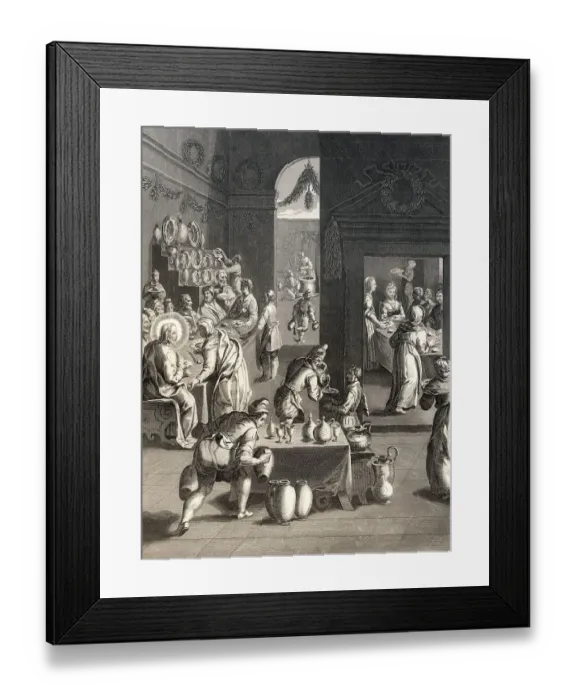 Framed Print : The wedding in Cana of Galilee Framed Print : The wedding in Cana of Galilee