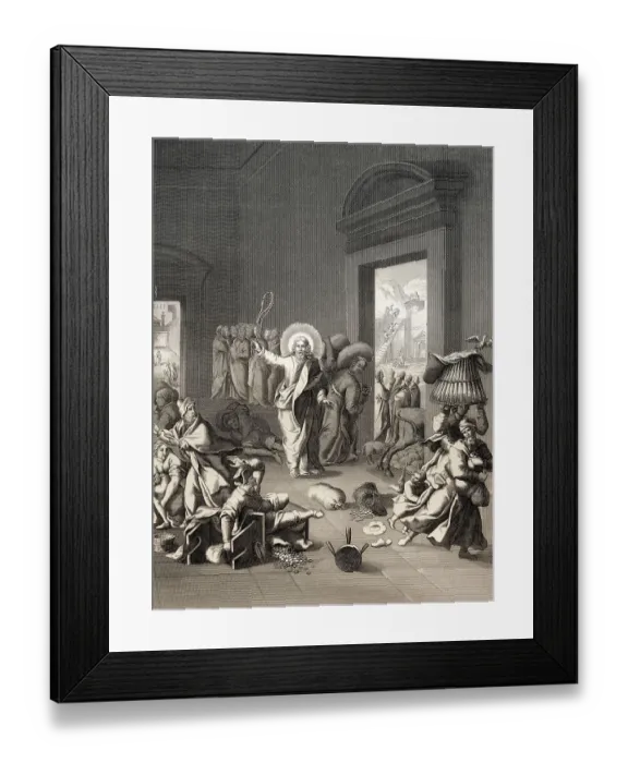 Framed Print : The cleansing of the Temple, New Testament