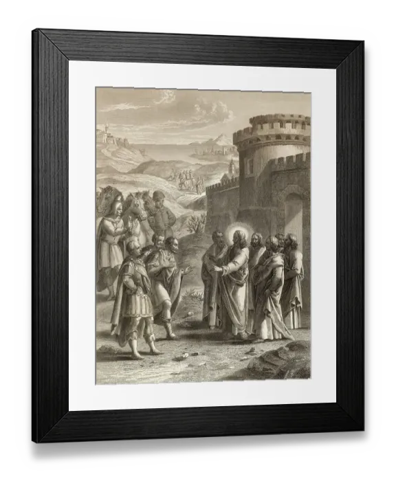 Framed Print : Healing the royal official's son