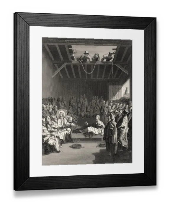 Framed Print : Healing the paralytic at Capernaum