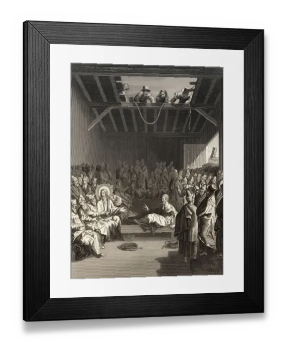 Framed Print : Healing the paralytic at Capernaum Framed Print : Healing the paralytic at Capernaum