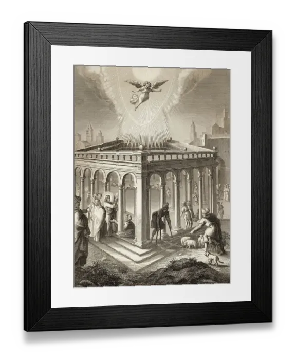 Framed Print : Miracle of Jesus at the Pool of Bethesda Framed Print : Miracle of Jesus at the Pool of Bethesda