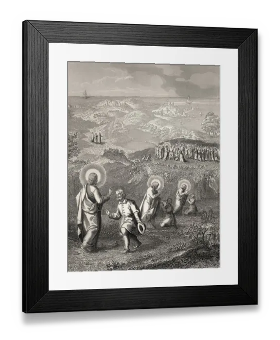 Framed Print : Jesus heals a deaf and mute man Framed Print : Jesus heals a deaf and mute man