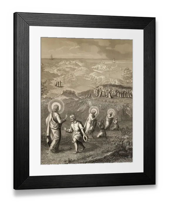 Framed Print : Jesus heals a deaf and mute man Framed Print : Jesus heals a deaf and mute man