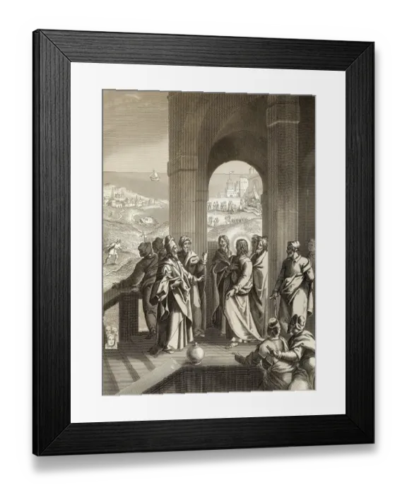Framed Print : The Pharisees seeking a sign from Jesus Framed Print : The Pharisees seeking a sign from Jesus
