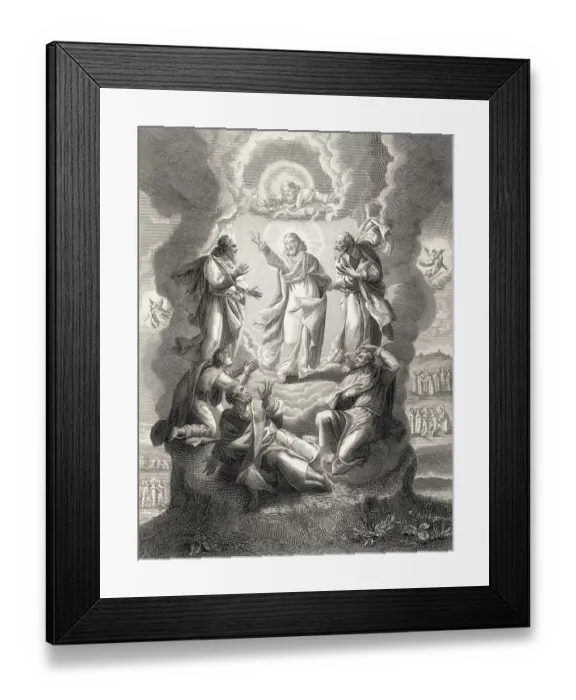 Framed Print : The Transfiguration of Jesus, New Testament