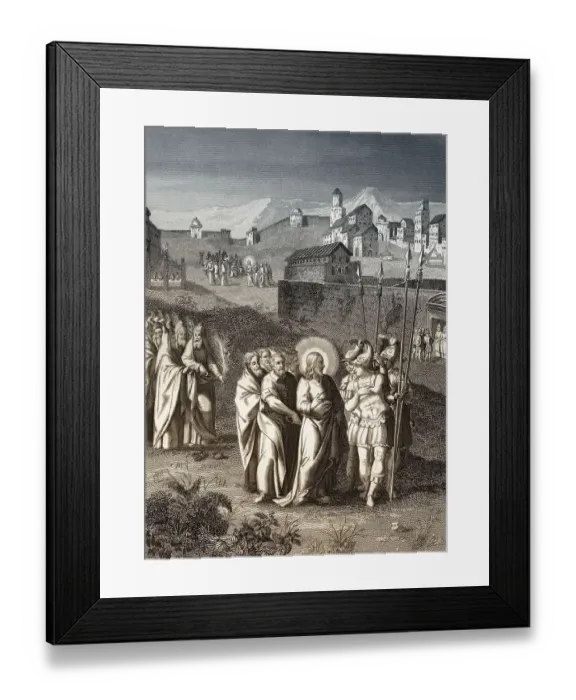 Framed Print : Pharisees try to trap Jesus, Is it right to pay taxes to Caesar or not Framed Print : Pharisees try to trap Jesus, Is it right to pay taxes to Caesar or not