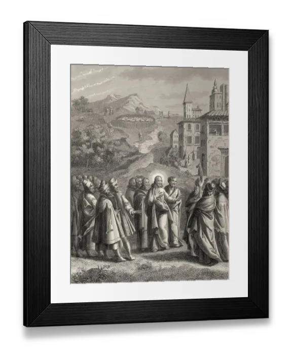 Framed Print : The Parable of the Lost Sheep, New Testament Framed Print : The Parable of the Lost Sheep, New Testament