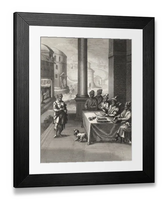 Framed Print : Jesus Christ is falsely accused Framed Print : Jesus Christ is falsely accused