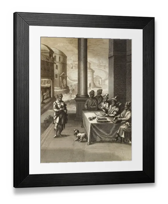 Framed Print : Jesus Christ is falsely accused