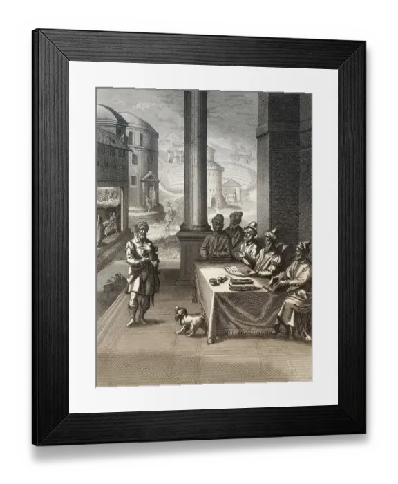Framed Print : Jesus Christ is falsely accused