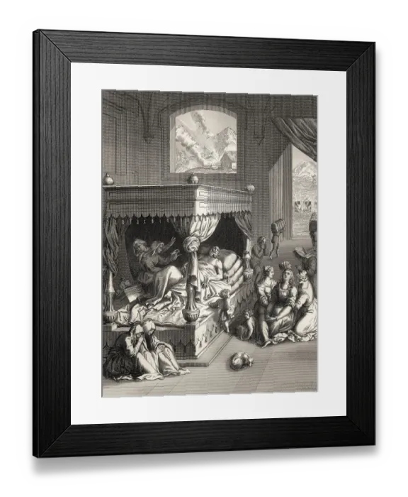 Framed Print : The death of Lazarus, New Testament