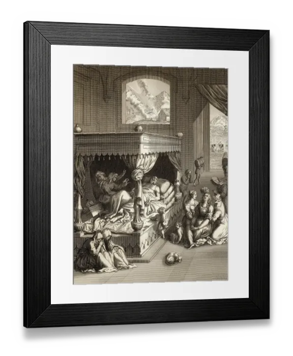 Framed Print : The death of Lazarus, New Testament Framed Print : The death of Lazarus, New Testament