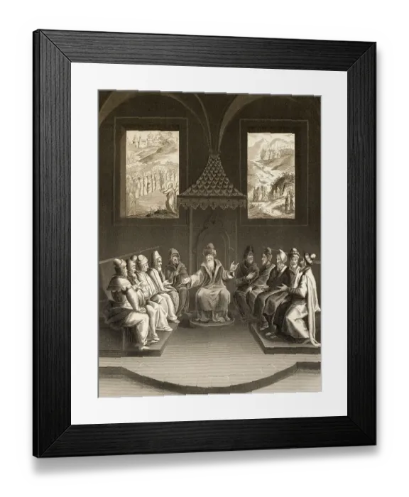 Framed Print : The Pharisees plan to kill Jesus Christ