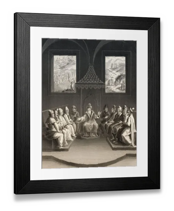 Framed Print : The Pharisees plan to kill Jesus Christ