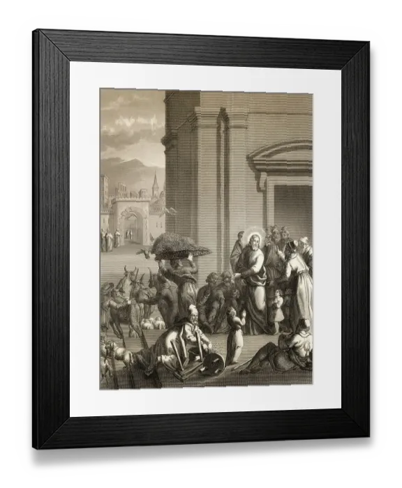 Framed Print : The second cleansing of the Temple