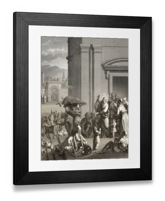Framed Print : The second cleansing of the Temple