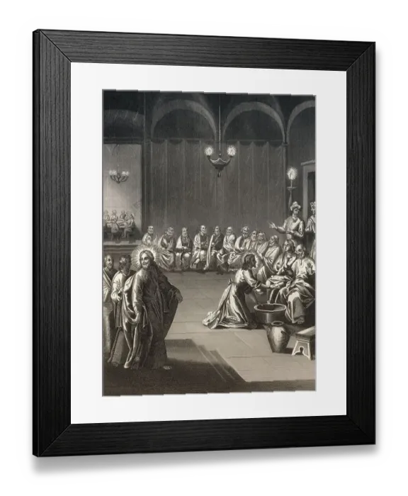 Framed Print : Jesus Washes the Disciples Feet