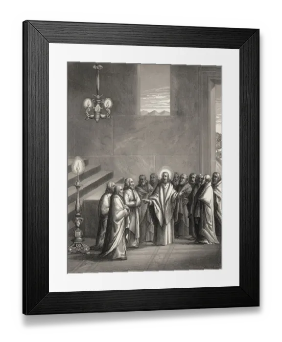 Framed Print : Prayer after the Last Supper, New Testament