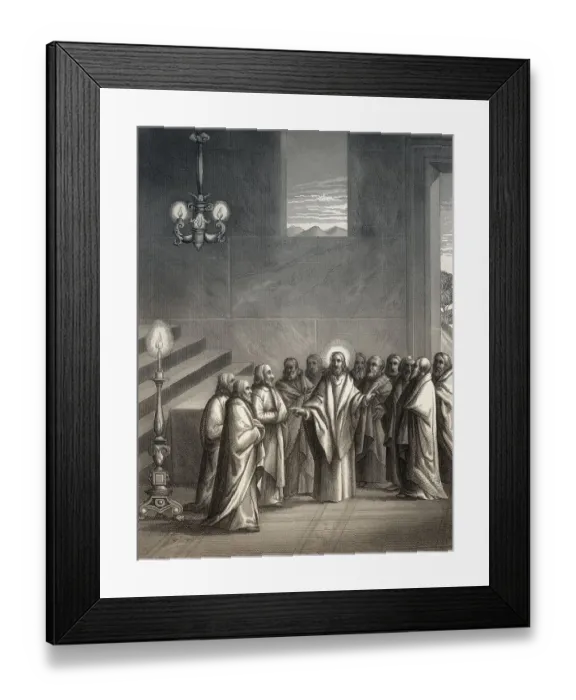 Framed Print : Prayer after the Last Supper, New Testament